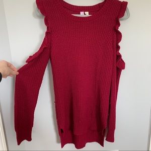 Open Shoulder Sweater